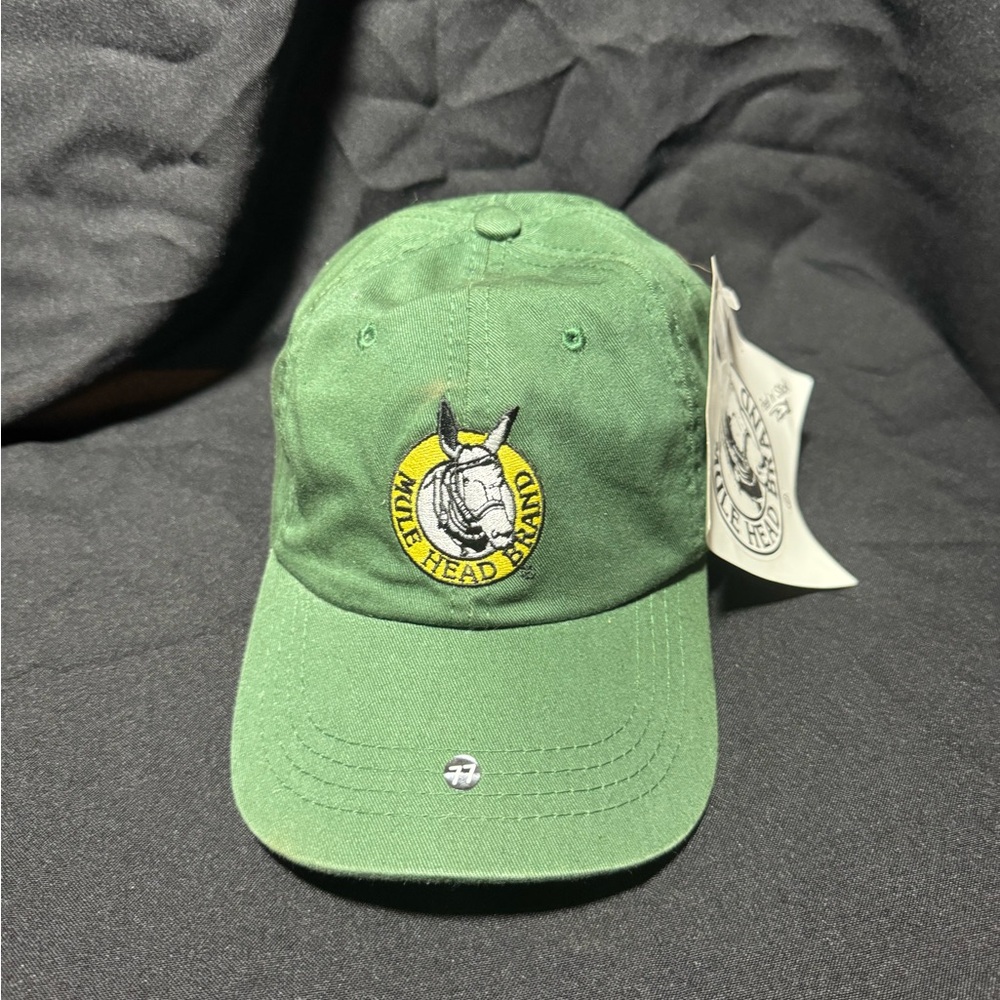 Mule Head Green Baseball Cap